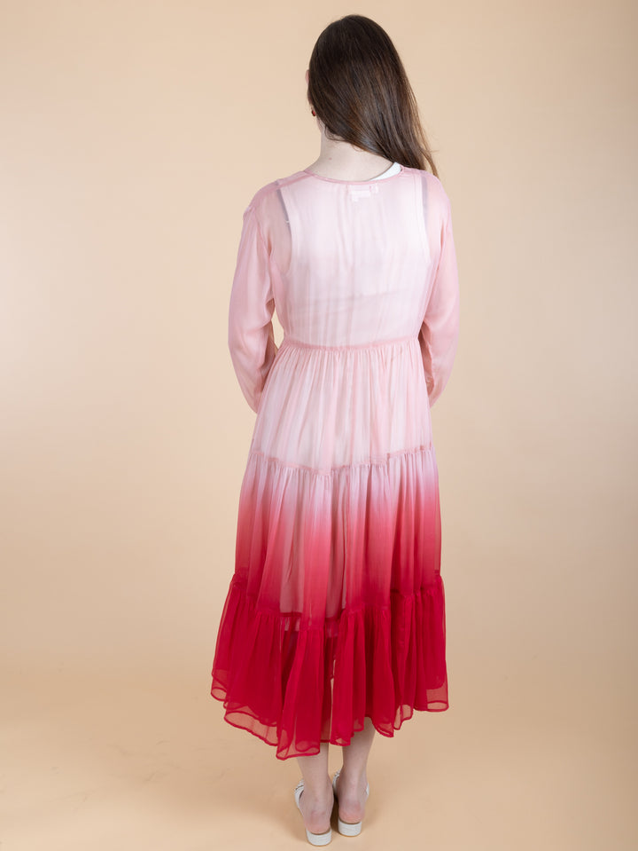 Sheer Kimono Cover Up Ombre