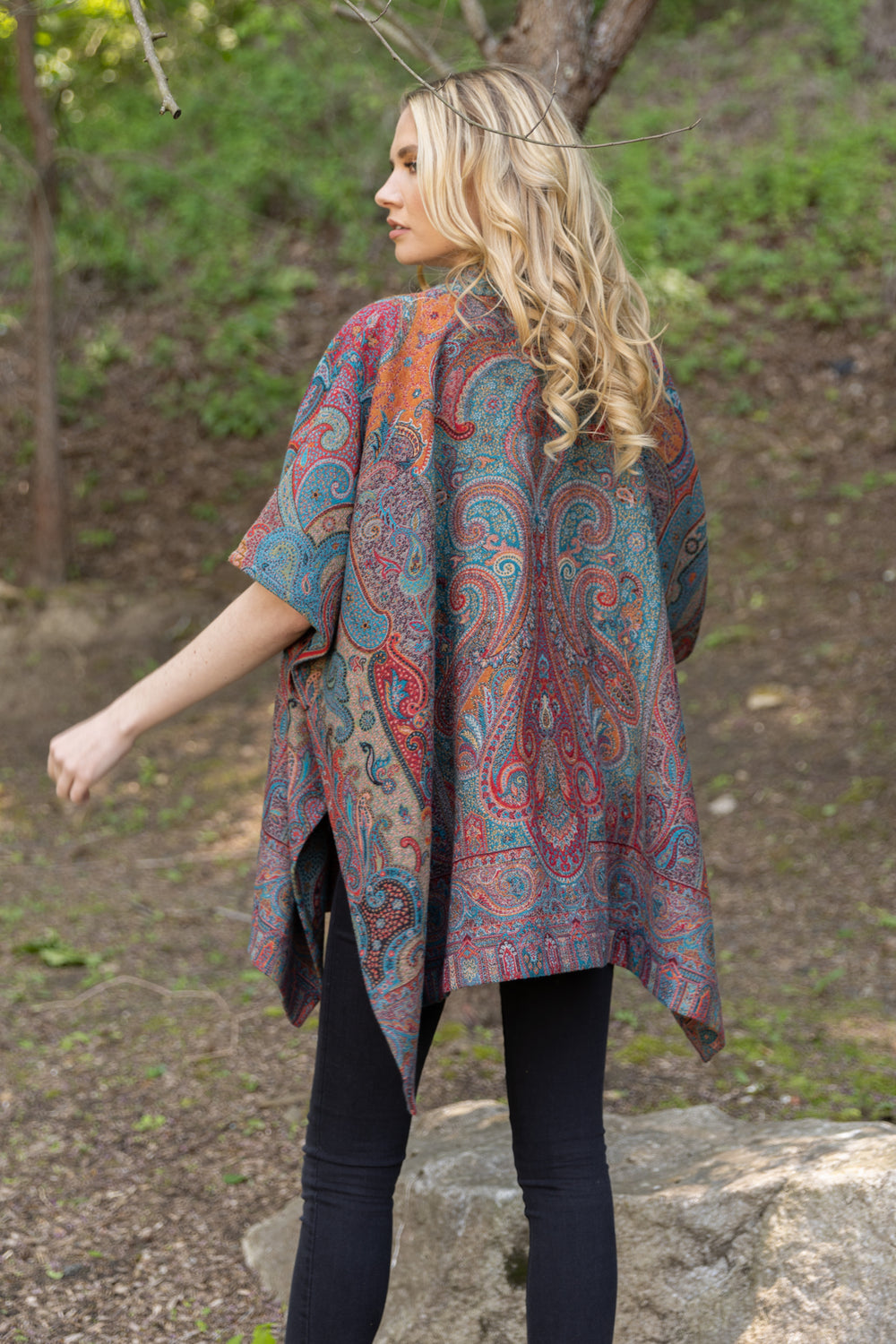 Regal Rococo Poncho - Multi