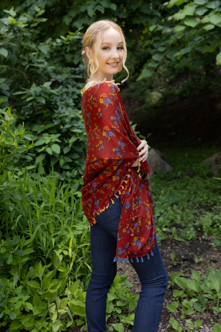Atalia Multi Floral Scarf