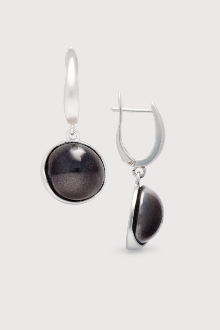 Colored Orb Dangle Earrings
