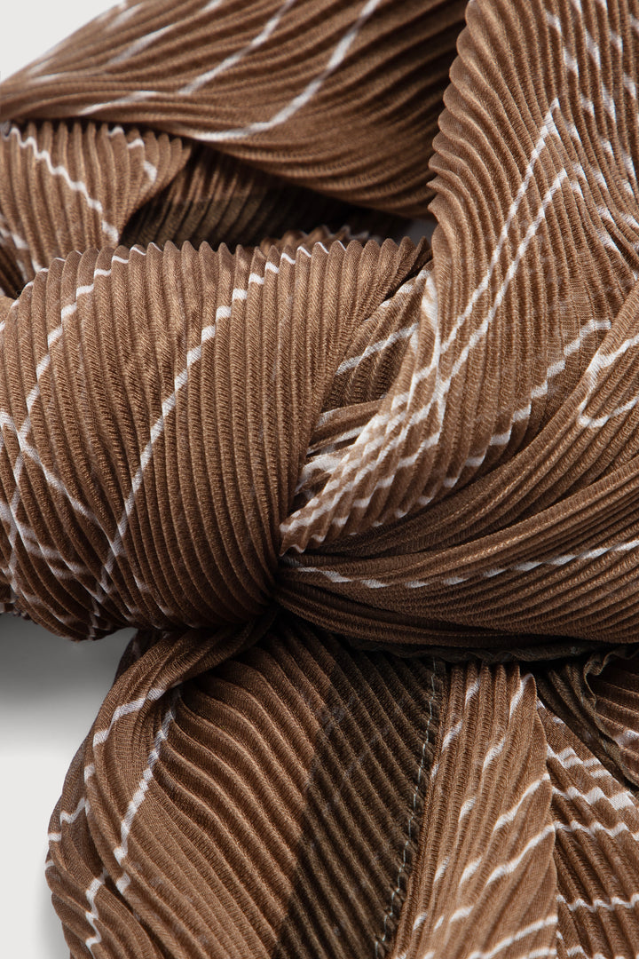 Pleated Geo Square Scarf