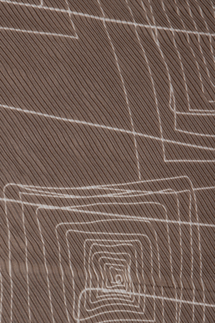 Pleated Geo Square Scarf