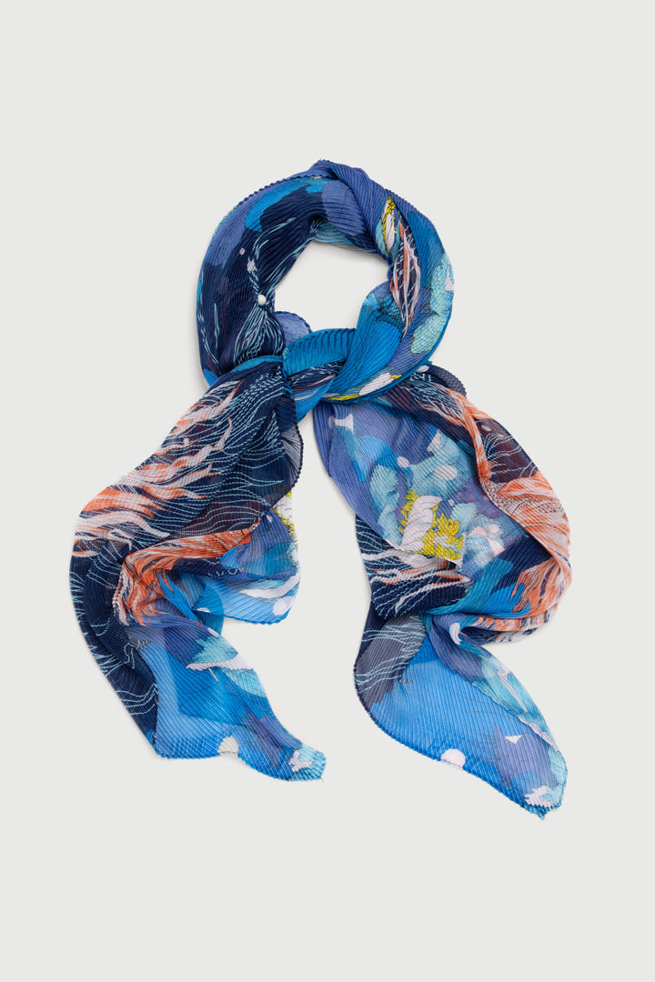 Pleated Koi Pond Scarf