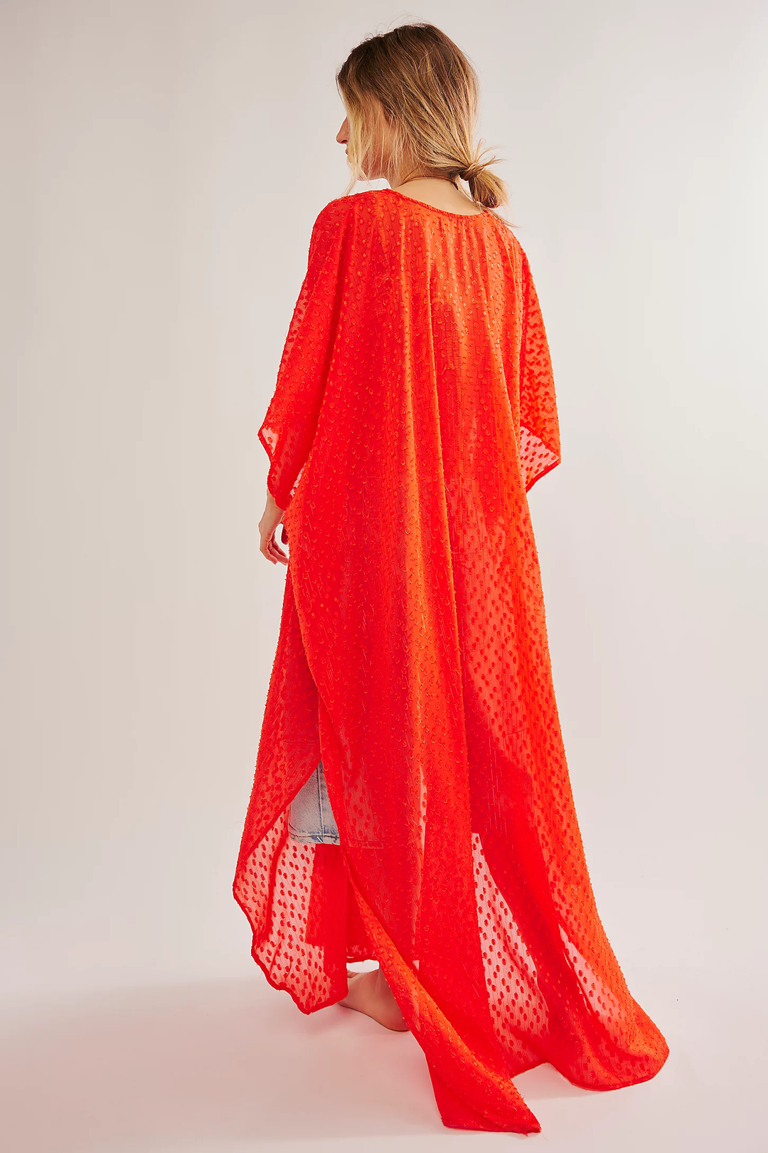 Stevie Sheer Kaftan - Red