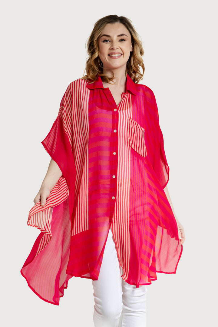 Oversized Striped Shirt