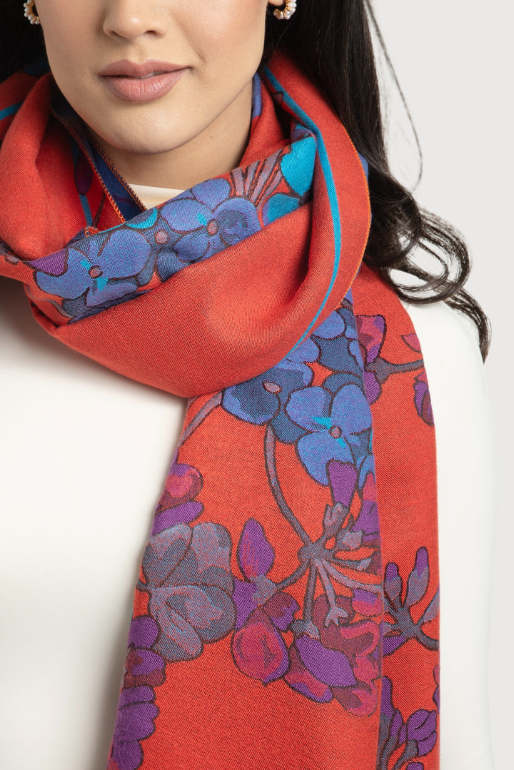 Reversible Praachy Bright Floral Scarf