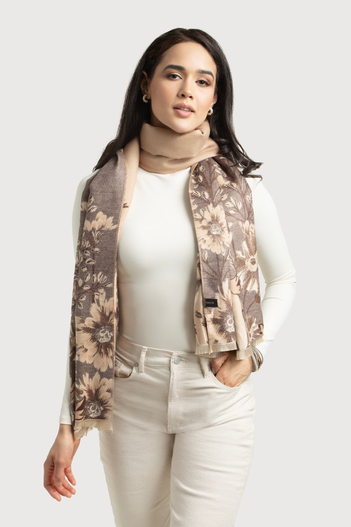 Reversible Wildflower Scarf