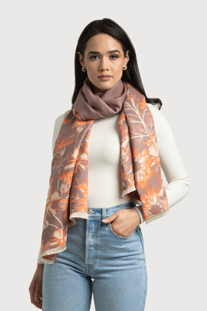 Reversible Wildflower Scarf