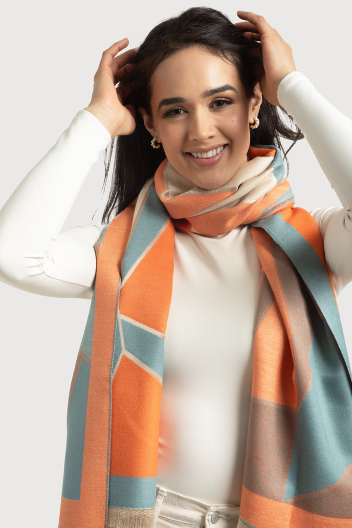Abstract Tile Reversible Scarf