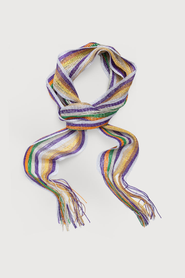 Lurex Solid Skinny Scarf