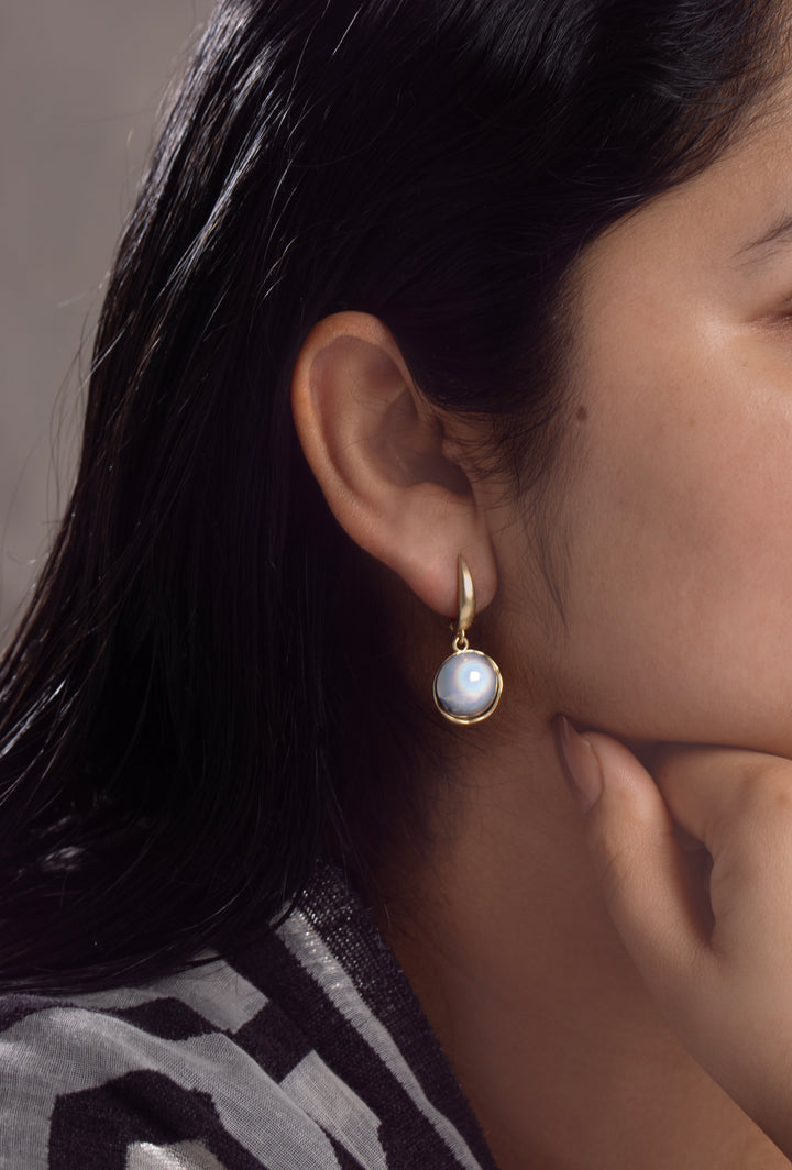 Colored Orb Dangle Earrings