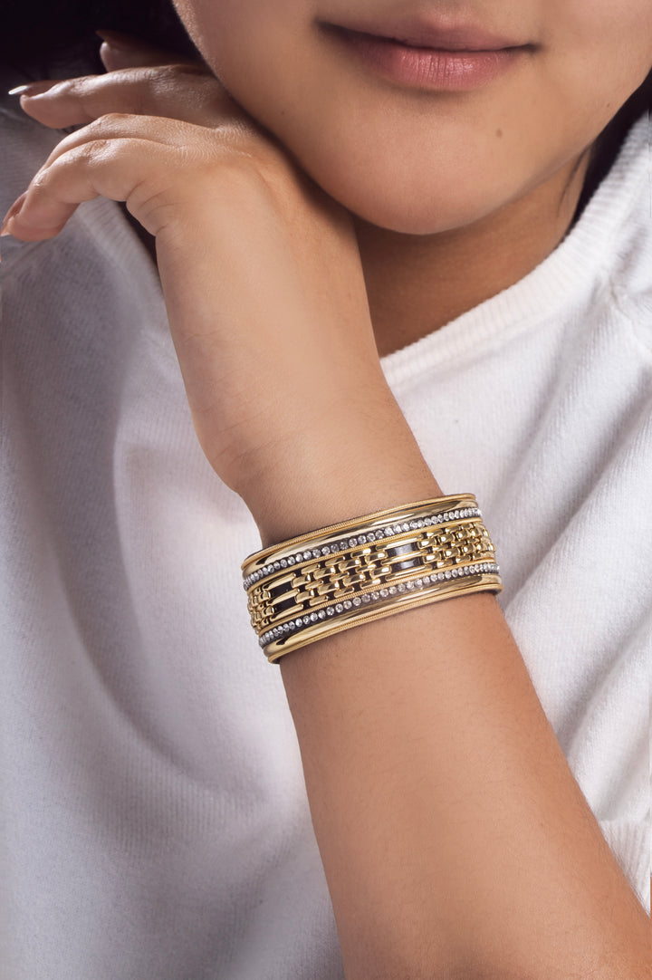 Weave Link Crystal Bracelet