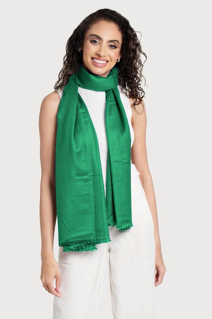 Cashmere Eyelash Fringe Scarf