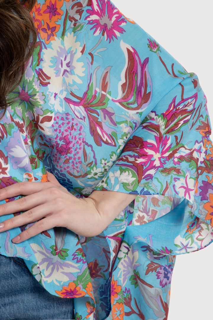 Lightweight Floral Kimono Short