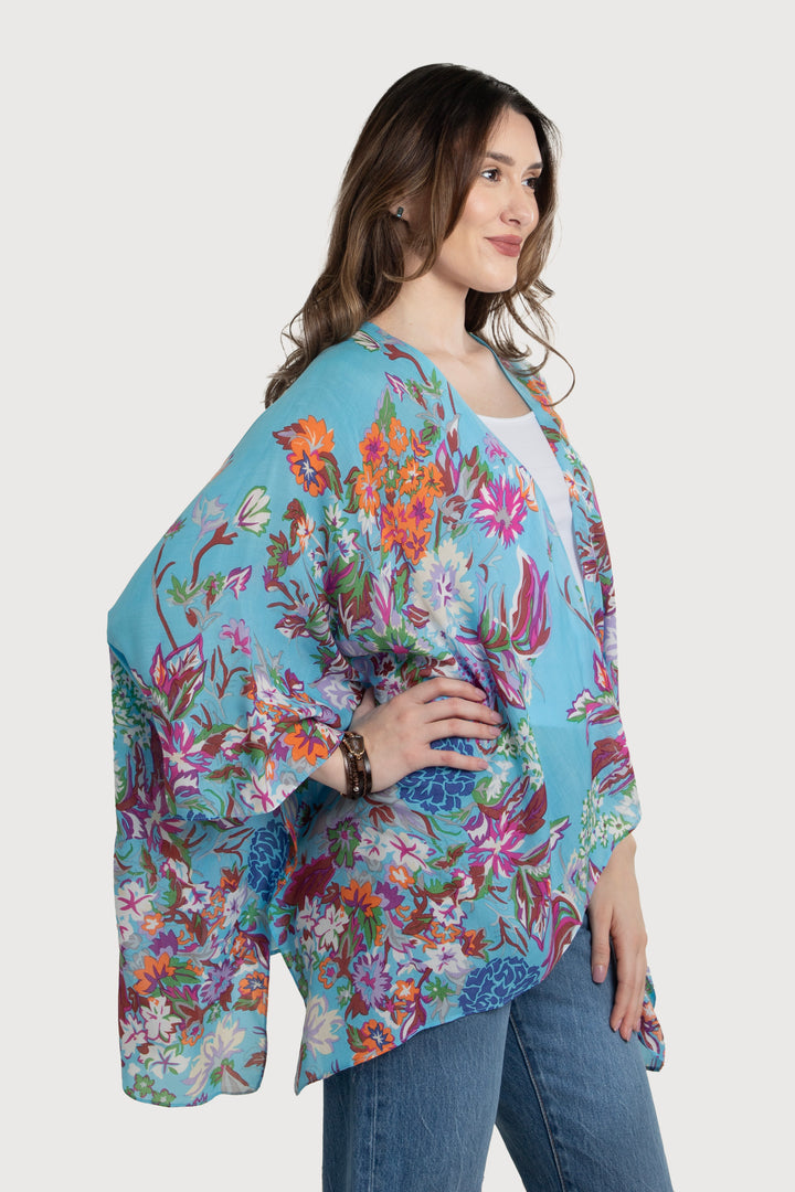 Lightweight Floral Kimono Short