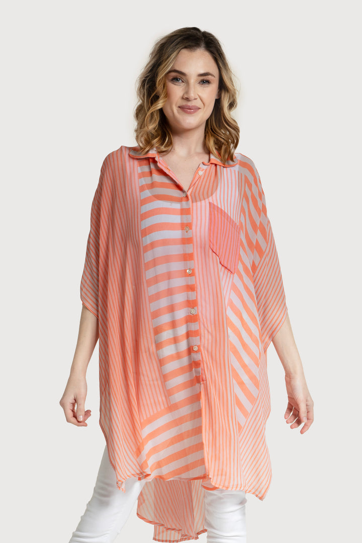 Oversized Striped Shirt