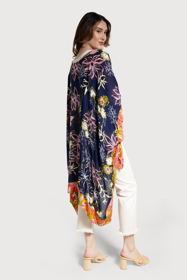 Vibrant Pattern Kimono for Summer