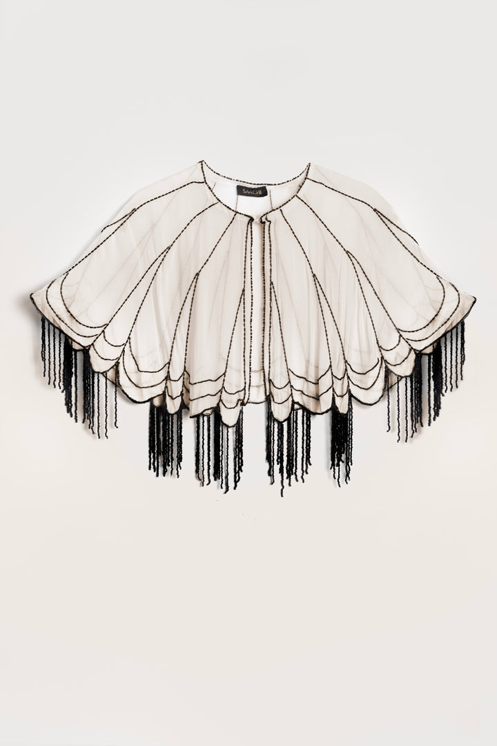 Scallops Embellished Capelet