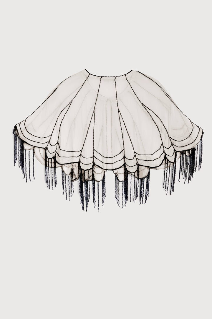 Scallops Embellished Capelet