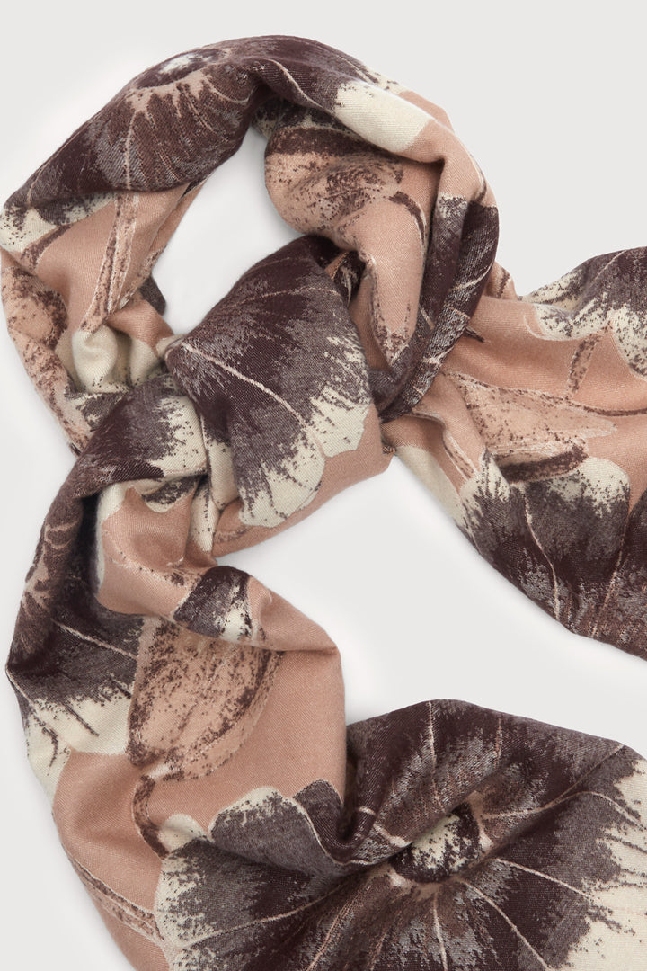 Reversible Blooming Botanical Scarf