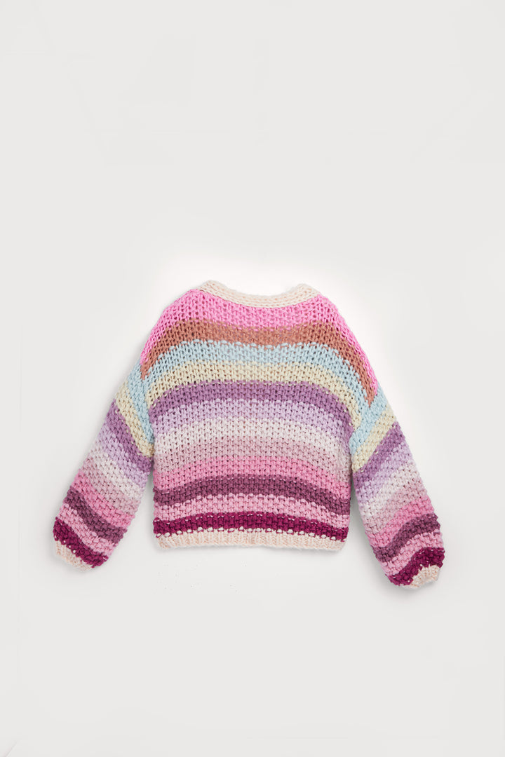 Reversible Rainbow Pullover Sweater