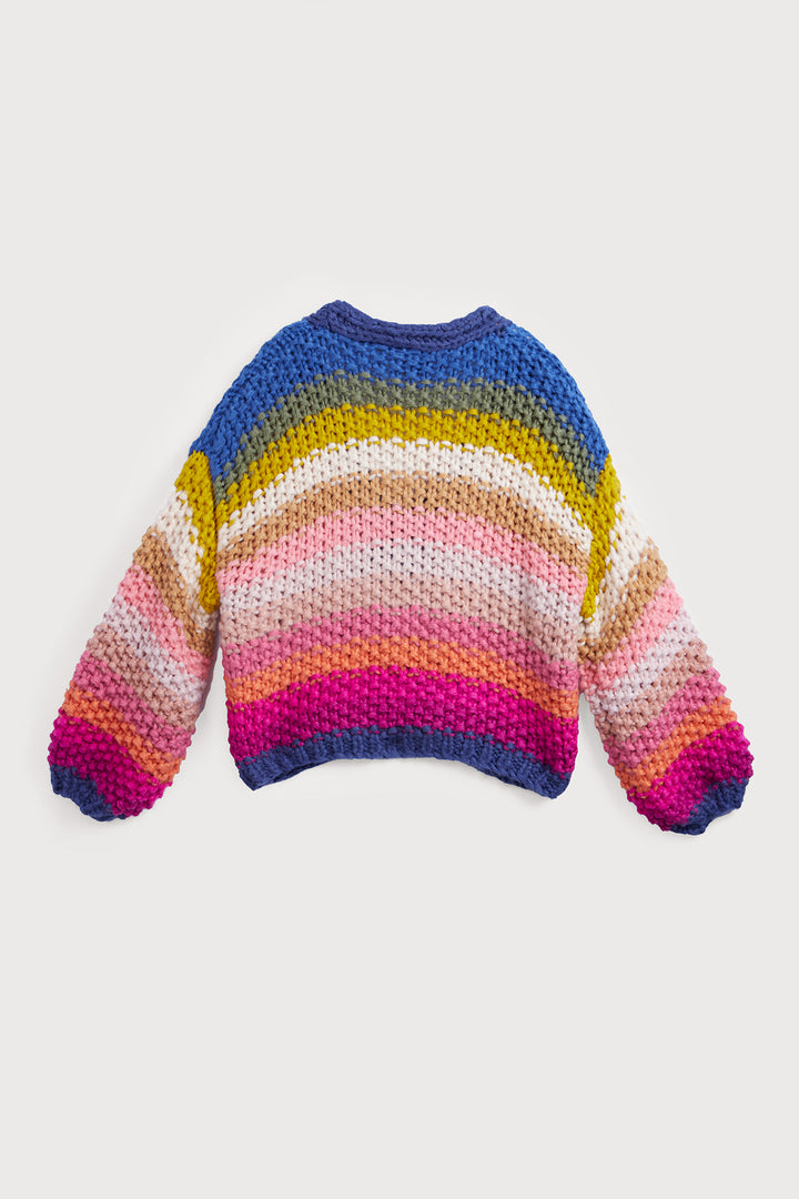 Reversible Rainbow Pullover Sweater