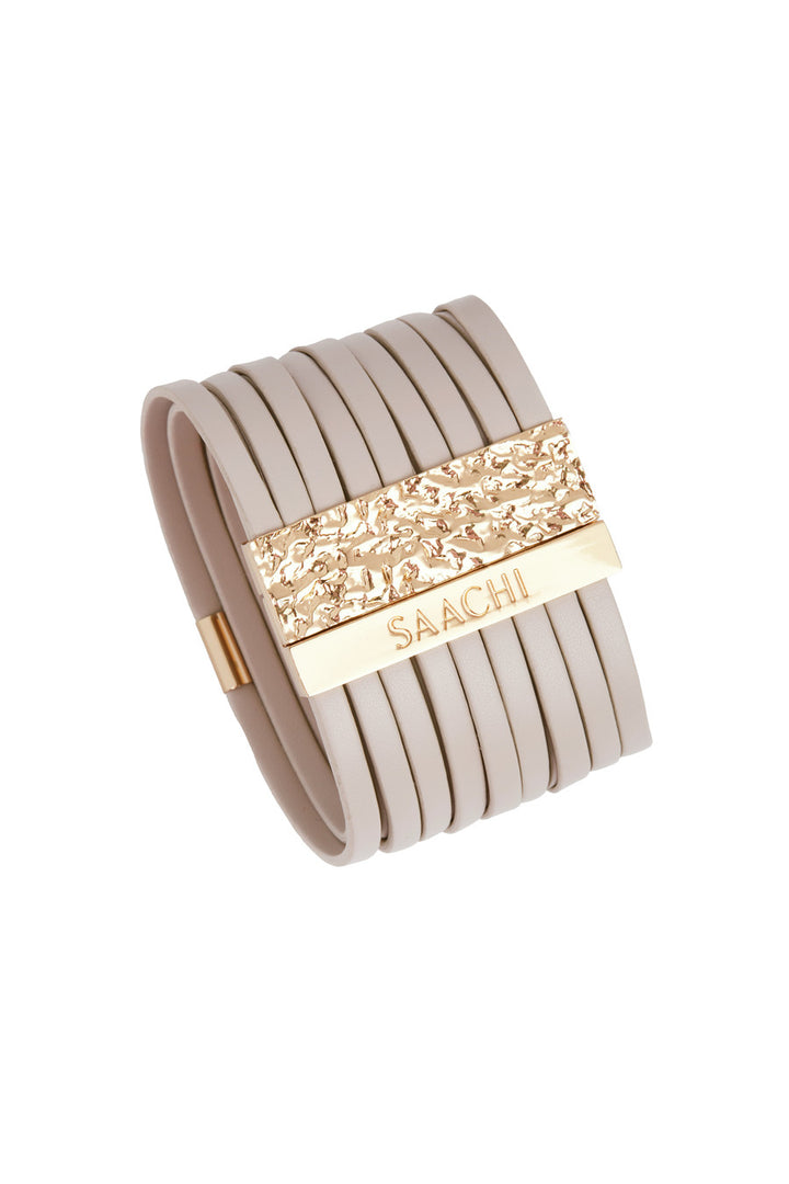 Multi-Strand Vegan Leather Bracelet