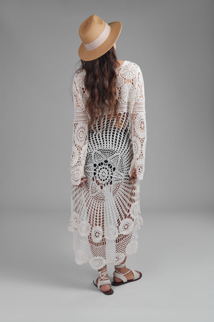 High Low Crochet Cover Up