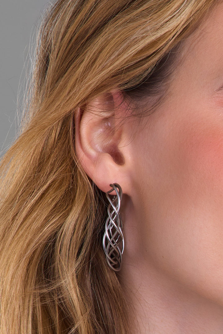 Multi Surface Hoop Earring