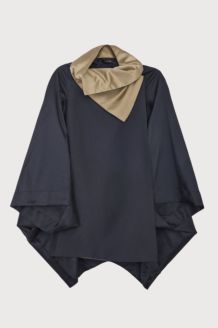 Poncho Cocoon Jacket