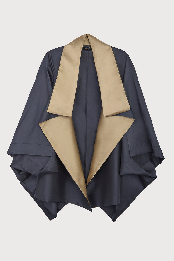 Poncho Cocoon Jacket