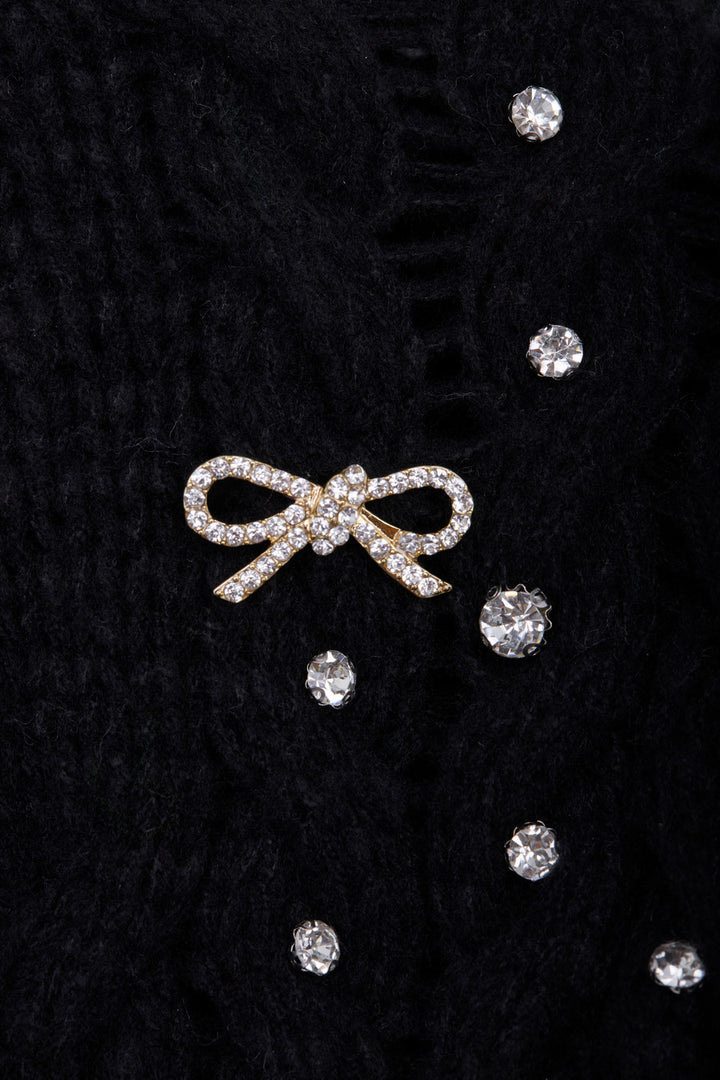 Bow Jeweled Cardigan