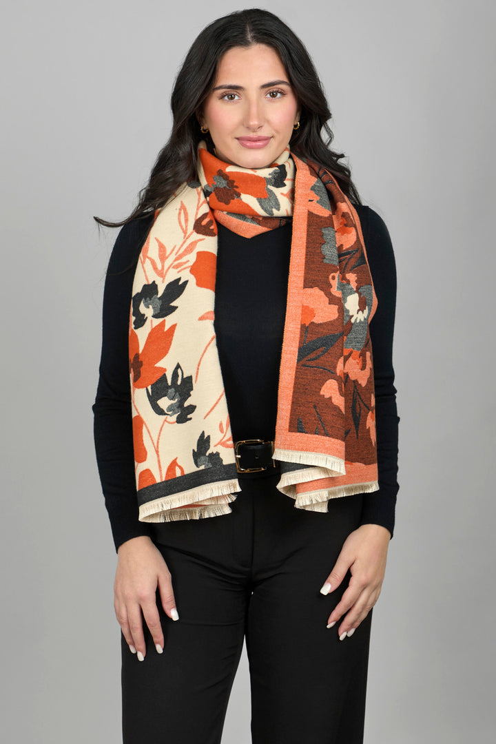 Reversible Blossoming Scarf