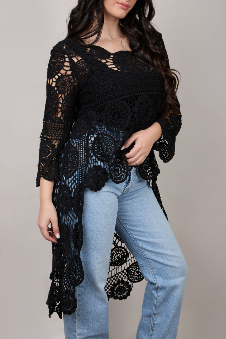 High Low Crochet Cover Up