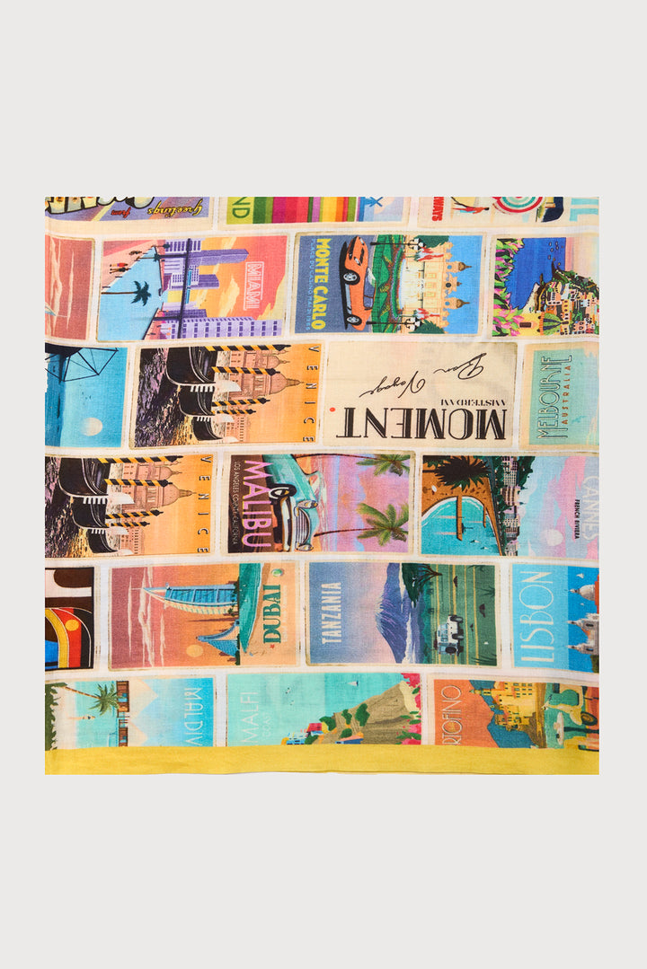 Vintage Postcard Scarf