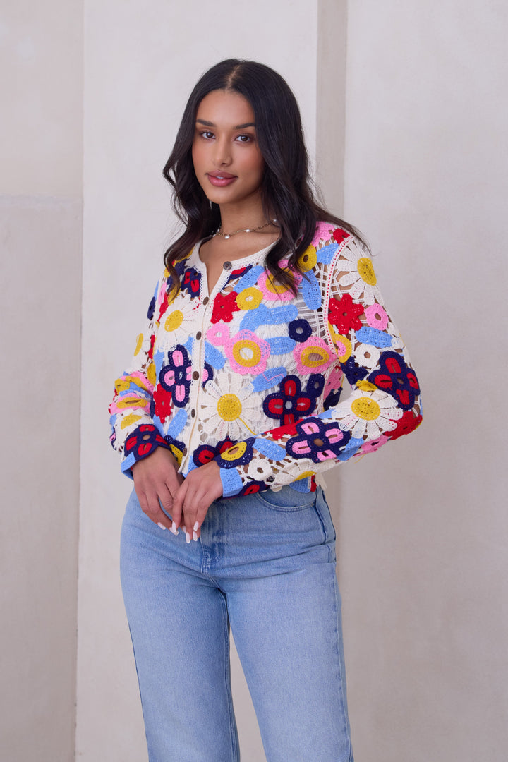 Flower Crochet Jacket