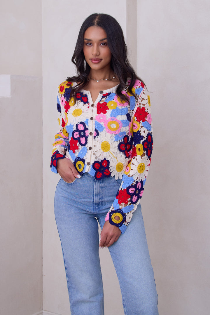 Flower Crochet Jacket