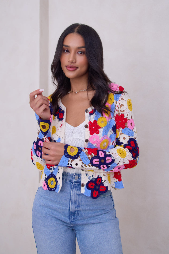 Flower Crochet Jacket