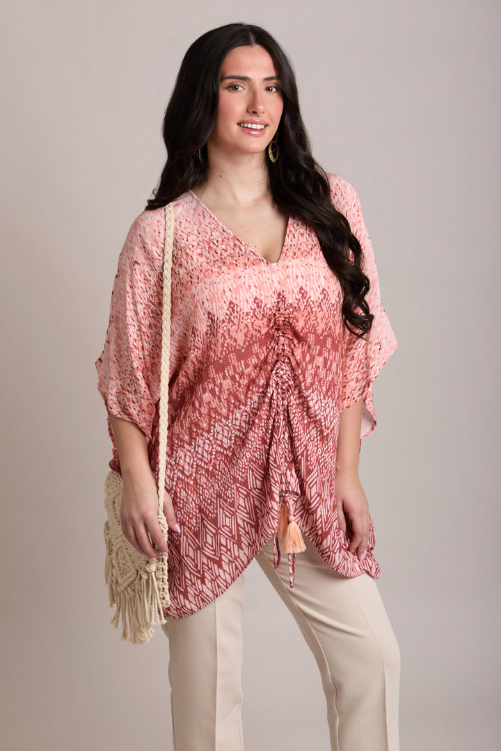 Short Tassel Tie Kaftan