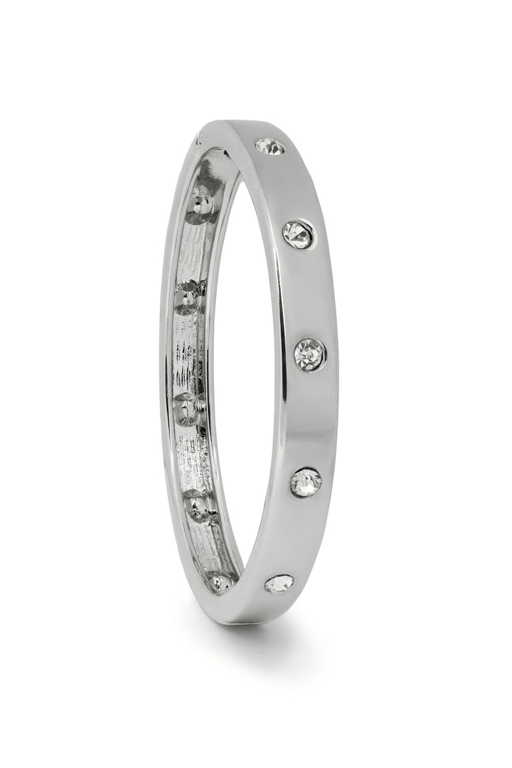 Studded Hinged Bangle Bracelet