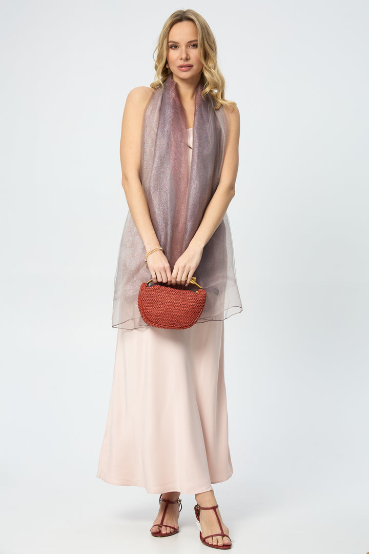 Ombre Glitz Wrap Sparkly Silk Scarf