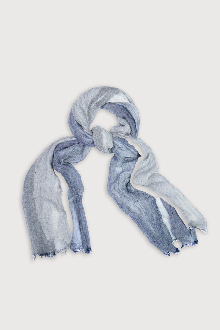Striped Fringed Beach Scarf