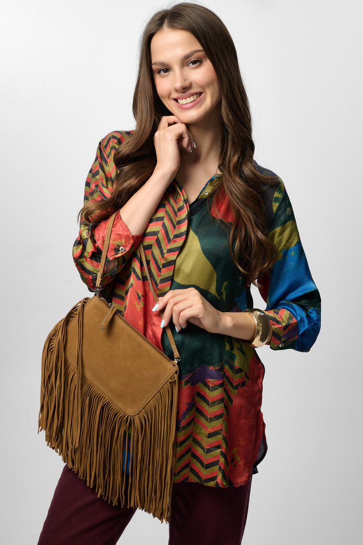 Satin Abstract Geometric Shirt (Pack of 9)