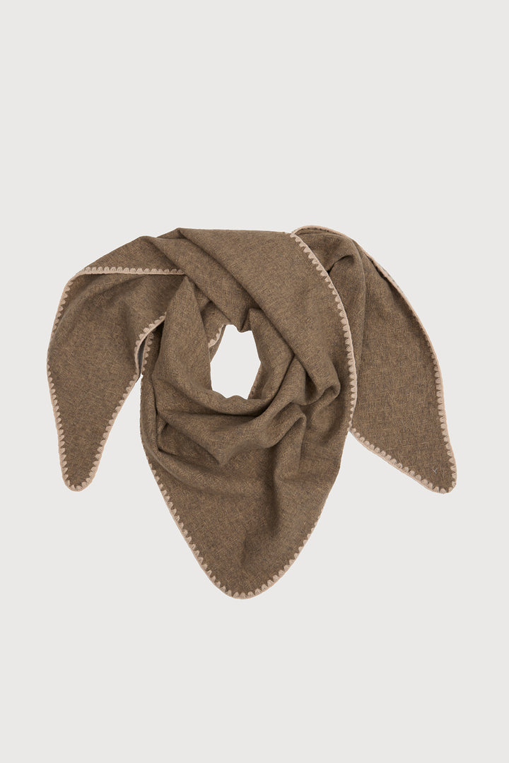 Knitted Triangle Shawl Wrap