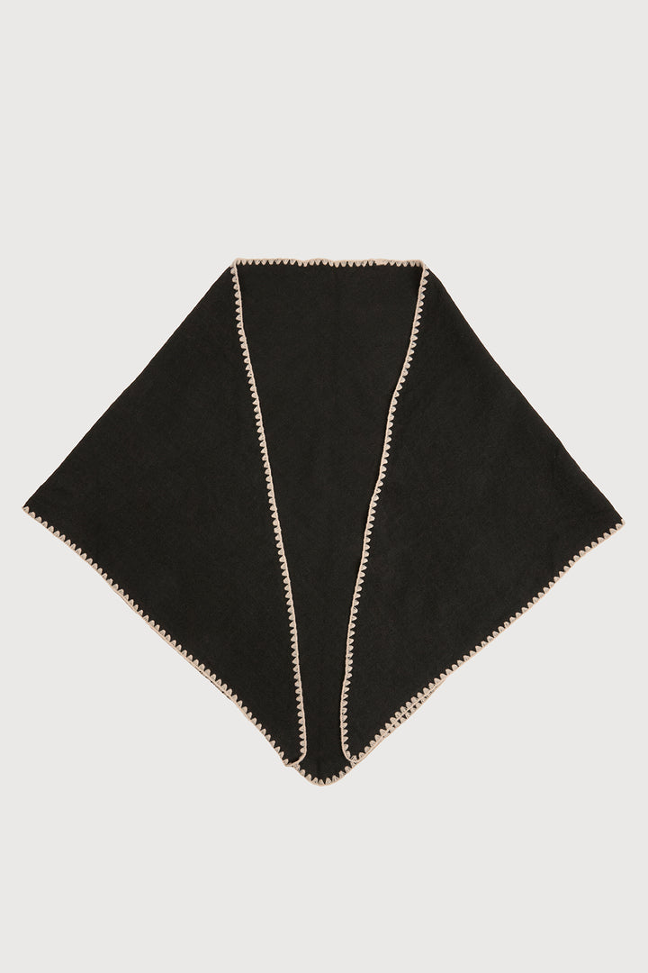 Knitted Triangle Shawl Wrap
