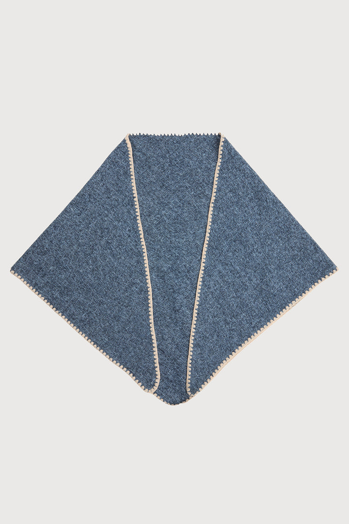Knitted Triangle Shawl Wrap