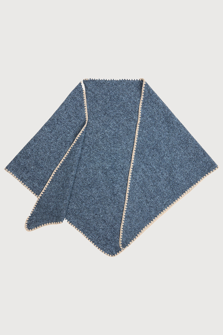 Knitted Triangle Shawl Wrap