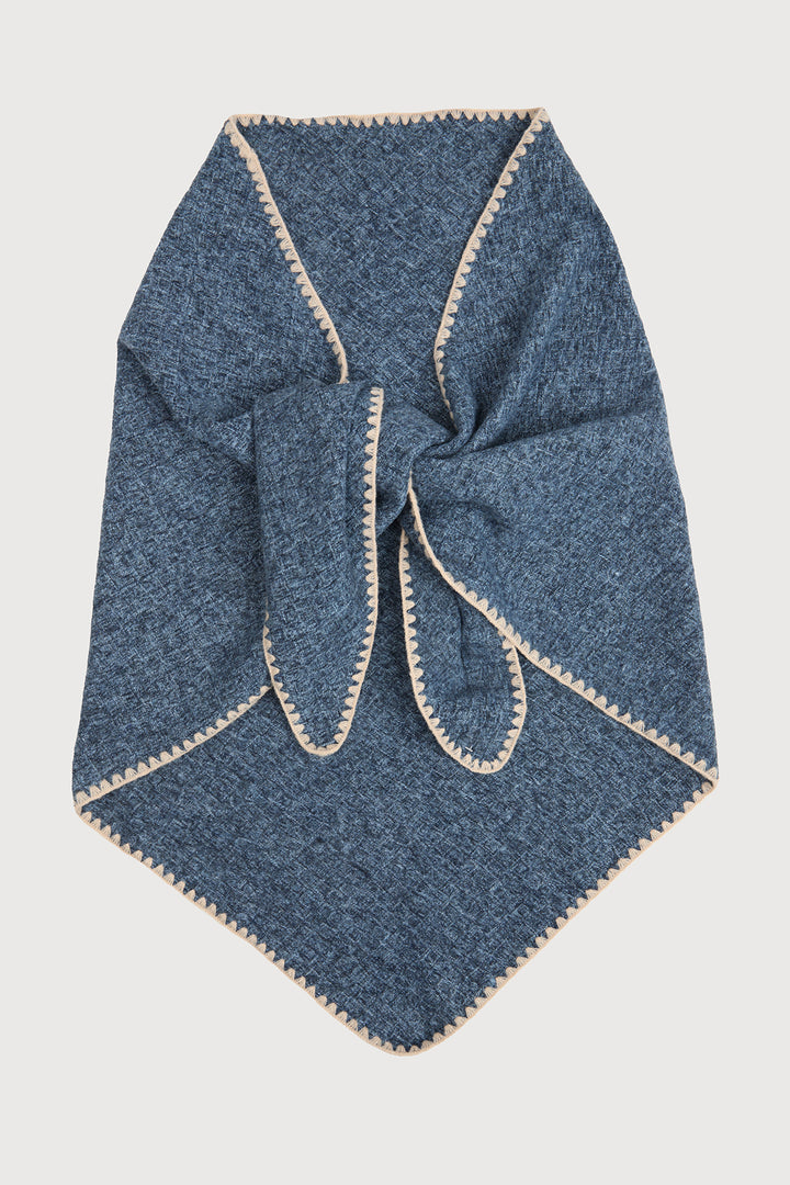 Knitted Triangle Shawl Wrap