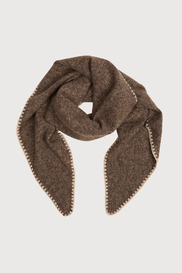 Knitted Triangle Shawl Wrap