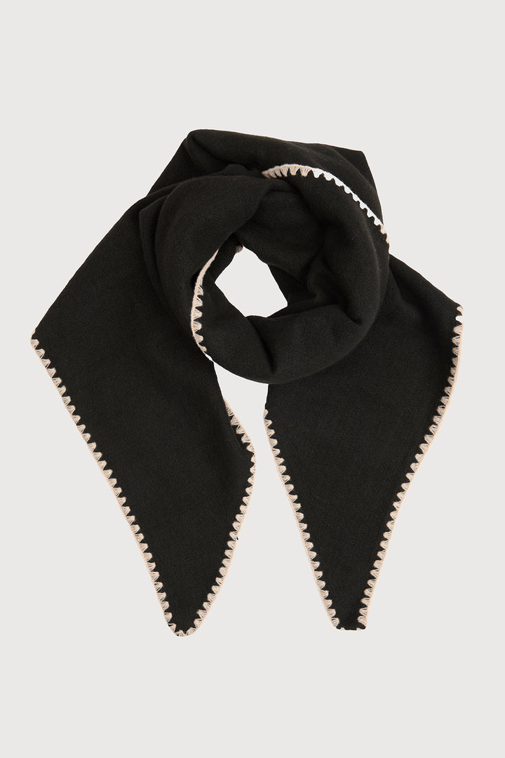 Knitted Triangle Shawl Wrap